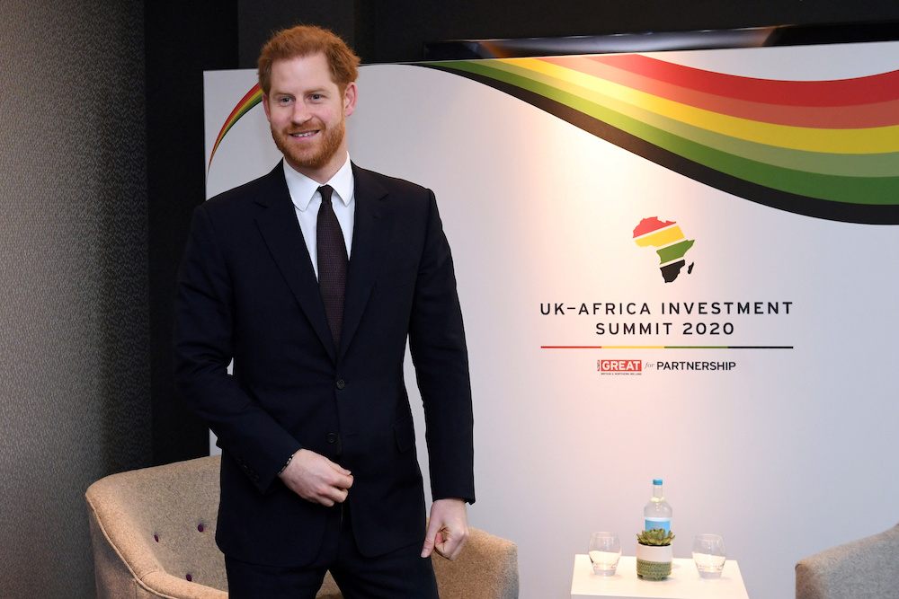 Britain's Prince Harry meets Saad Eddine el-Othmani, Prime Minister of Morocco during the UK-Africa Investment Summit in London January 20, 2020. u00e2u20acu201d Reuters pic