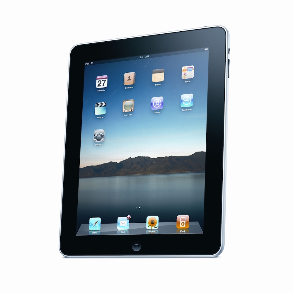 The first generation iPad released in 2010. u00e2u20acu201d Picture courtesy of Apple
