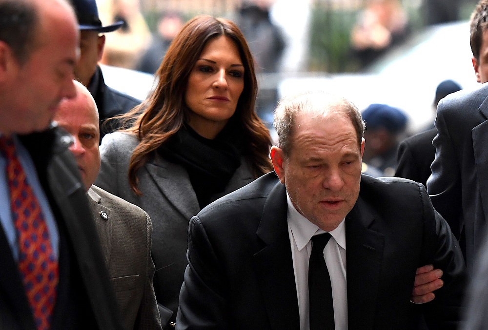 Harvey Weinstein arrives using a walker at the Manhattan Criminal Court in New York January 6, 2020. u00e2u20acu201d AFP pic  