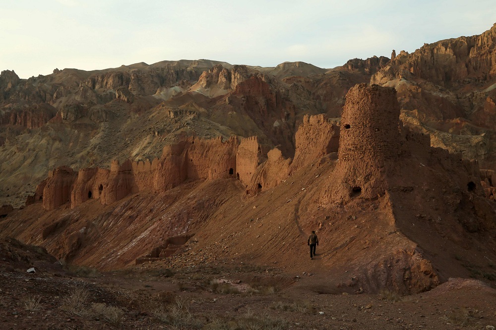 This photograph taken on November 18, 2019 shows remnants of the ancient settlement of Zuhak in a valley on the outskirts of Bamiyan Afghanistan. — AFP pic