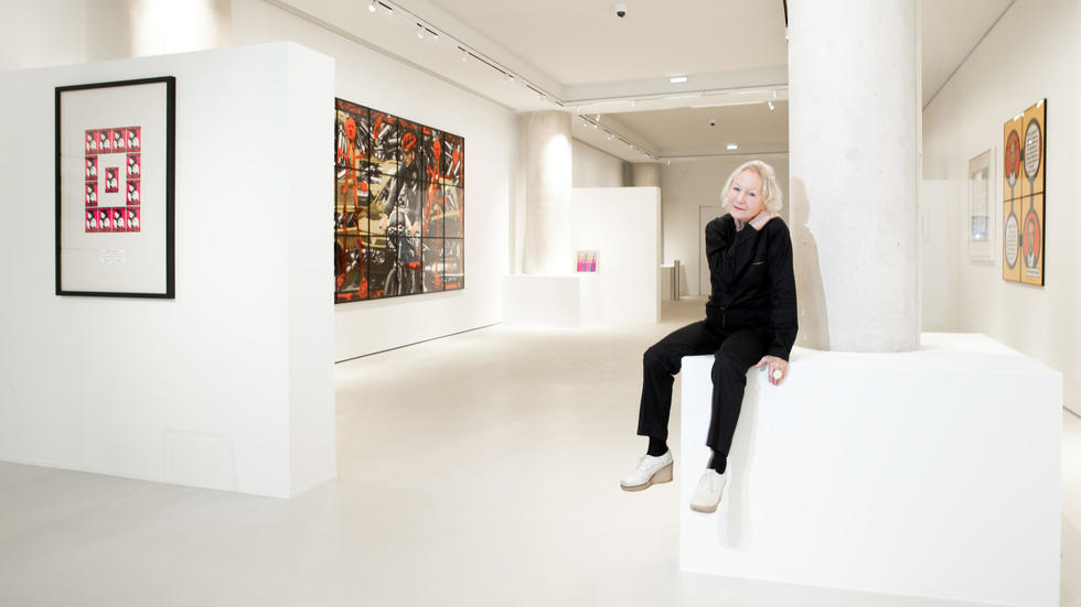 French fashion designer Agnes Trouble known for her fashion brand u00e2u20acu02dcAgnes b.u00e2u20acu2122 poses during a photo session at the Fab in Paris January 27, 2020. u00e2u20acu201d AFP pic