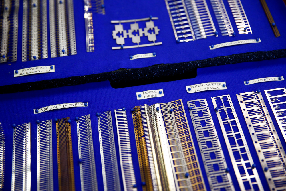 Examples of items produced by the machines made by Bruderer Uk Ltd are displayed inside the companyu00e2u20acu2122s factory in Luton, Britain, January 24, 2020. u00e2u20acu201d Reuters pic 