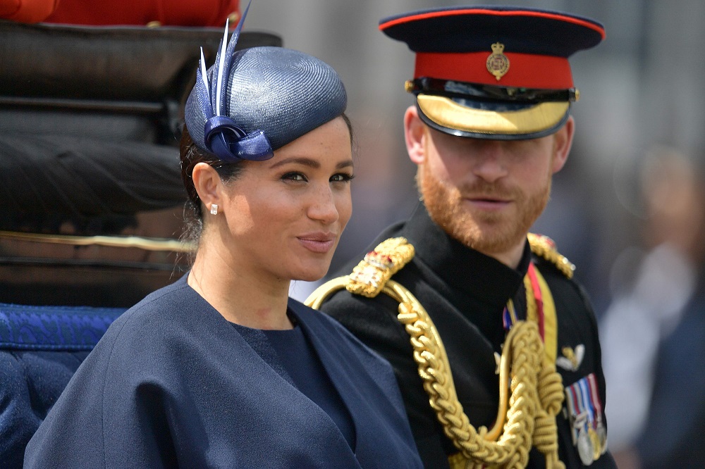 In this file photo taken on June 8, 2019, Britainu00e2u20acu2122s Meghan, Duchess of Sussex and Prince Harry, Duke of Sussex return to Buckingham Palace after the Queenu00e2u20acu2122s Birthday Parade in London. u00e2u20acu201d AFP pic  