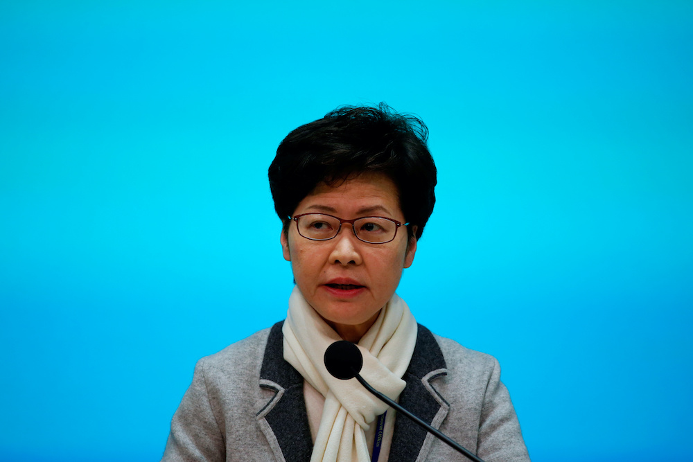 Hong Kong Chief Executive Carrie Lam attends a news conference in Hong Kong, China January 25, 2020. u00e2u20acu201d Reuters pic
