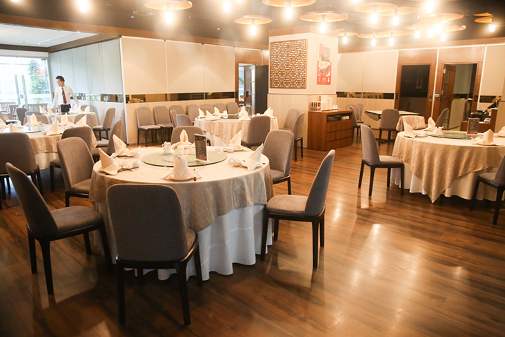 Dine at their general dining area or the private rooms available