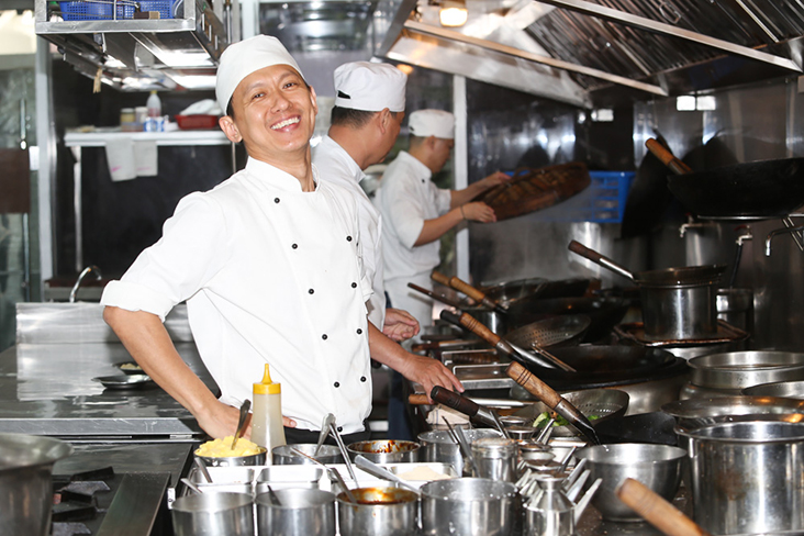 Chef Wesley Ng has many years of experience under his belt, including making waxed meats for their famous 'lap mei fan'