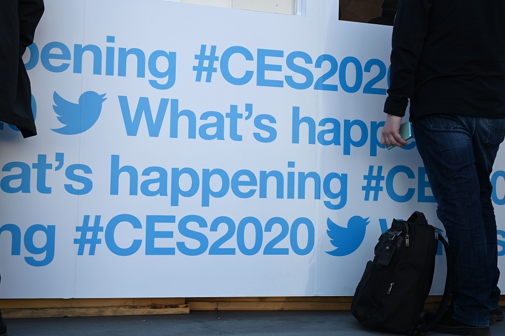 Attendees arrive to pick up their credentials ahead of the 2020 Consumer Electronics Show (CES) at the Las Vegas Convention Centre in Las Vegas, Nevada January 5, 2020. u00e2u20acu201d AFP pic  