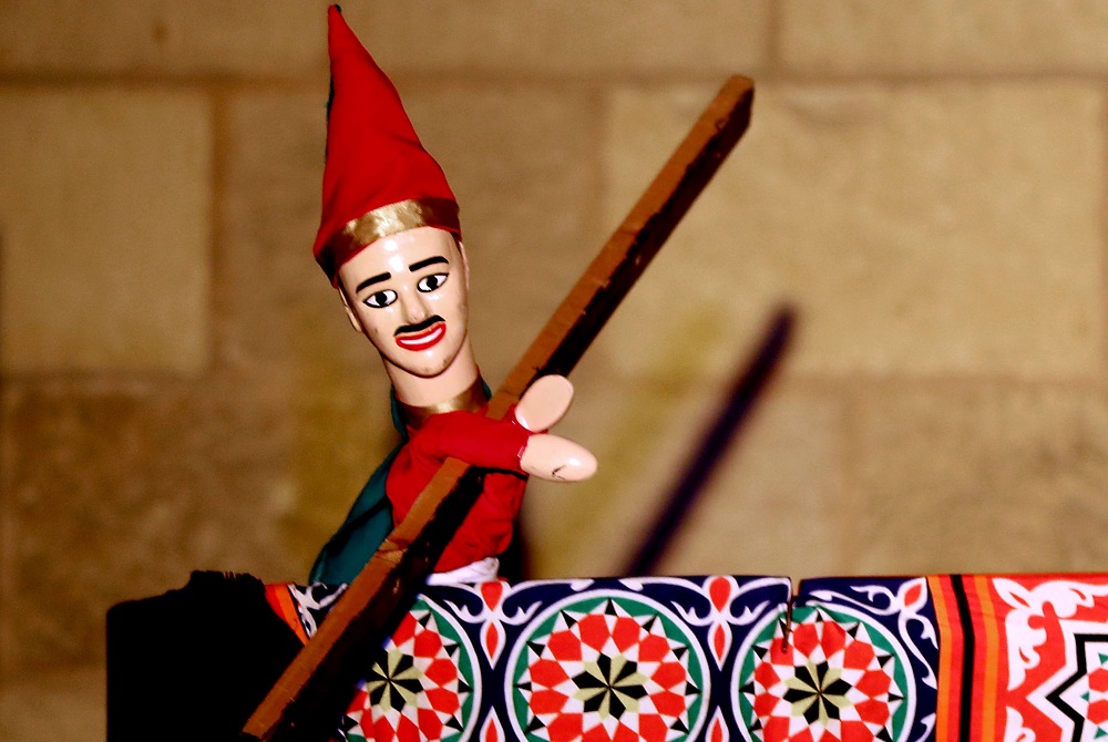 A wooden puppet from Egyptu00e2u20acu2122s Aragoz puppets show performs in Beit al-Sehemi, in Cairou00e2u20acu2122s Gamaliya district November 15, 2019. u00e2u20acu201d AFP pic  