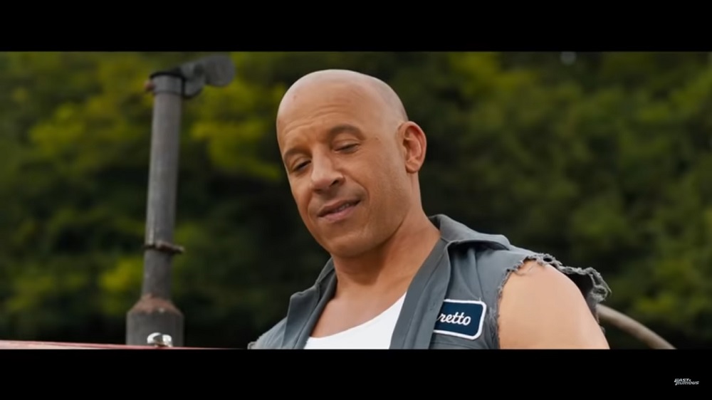 A screengrab from u00e2u20acu02dcF9u00e2u20acu2122 that sees the return of Vin Diesel, Michelle Rodriguez, Jordana Brewster and Tyrese Gibson among others to the u00e2u20acu02dcFast and Furiousu00e2u20acu2122 franchise. 