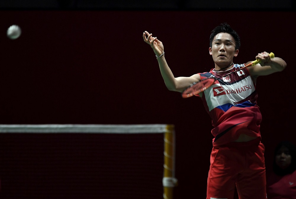 Japanu00e2u20acu2122s Kento Momota in action during the 2020 Malaysia Masters in Kuala Lumpur January 10, 2020. u00e2u20acu201d Bernama pic