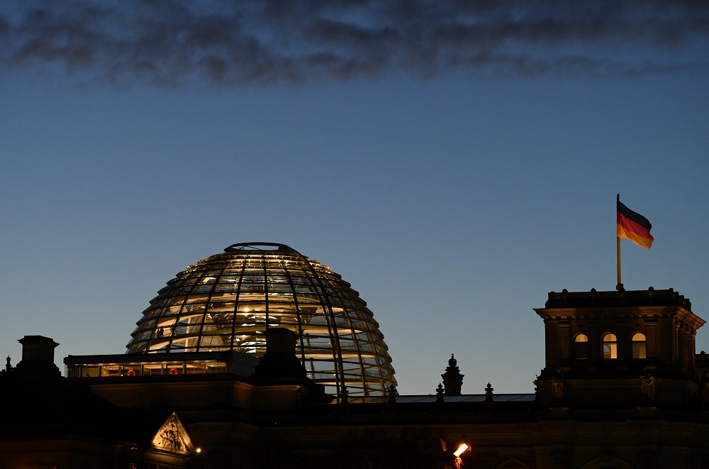 A general view of the dome of lower house of parliament, the Bundestag, during evening light in Berlin December 18, 2019. u00e2u20acu201d Reuters pic