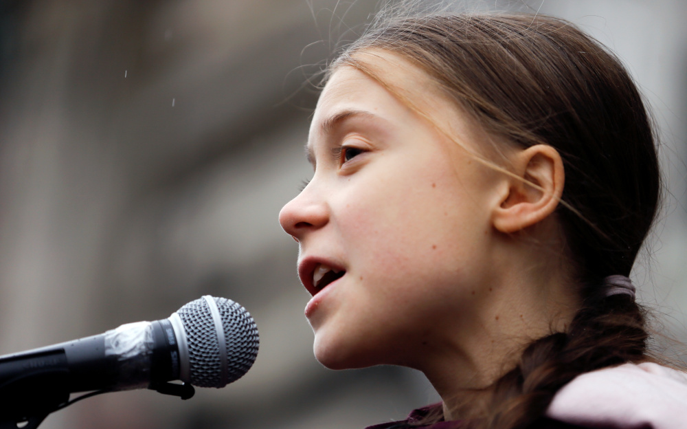 Swedish teenage climate activist Greta Thunberg speaks during a demonstration of the Fridays for Future movement in Lausanne, Switzerland January 17, 2020. u00e2u20acu201d Reuters pic