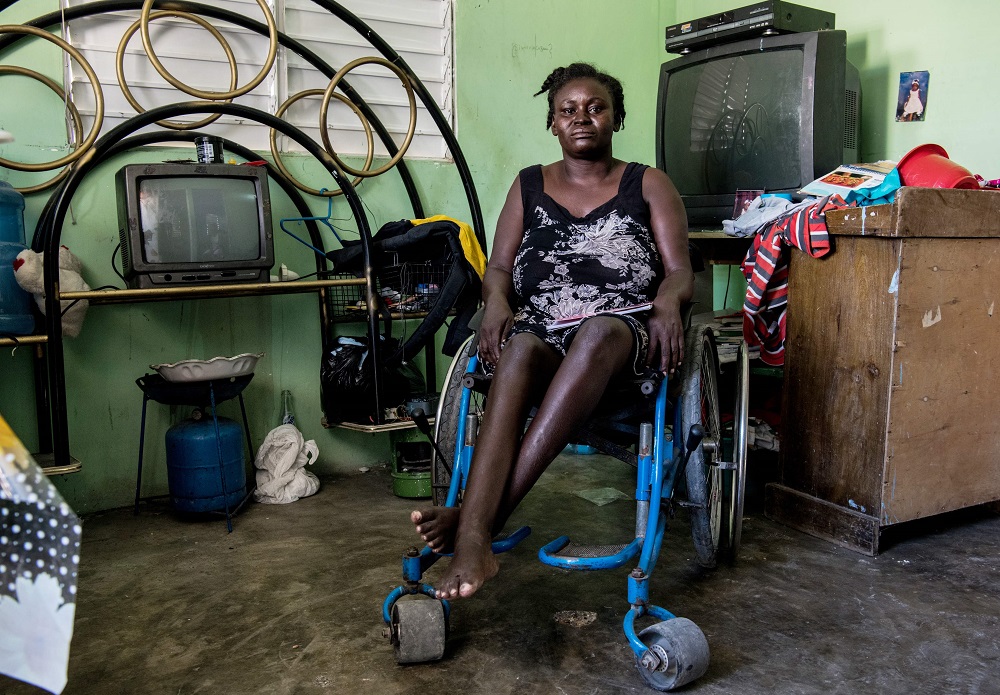 Herlande Mitile, 36 poses inside her house in Croix des Bouquets, 12.9km northeast of Port-au-Prince, Haiti December 30, 2019. — AFP pic  