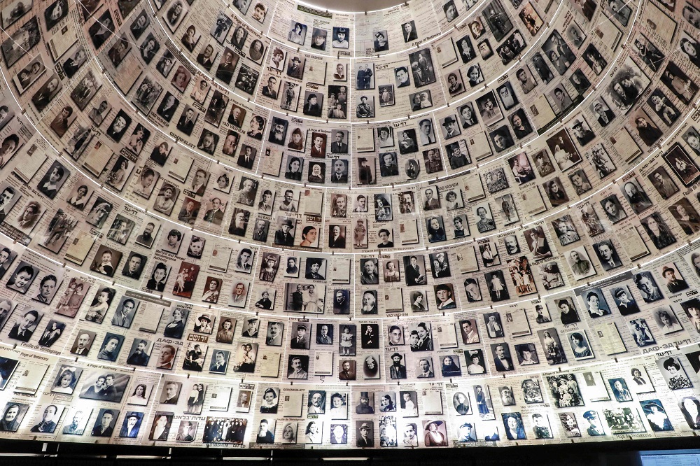 This picture taken on January 21, 2020, shows a view of the ceiling at the Hall of Names at the Yad Vashem Holocaust Memorial museum in Jerusalem. u00e2u20acu201d AFP pic