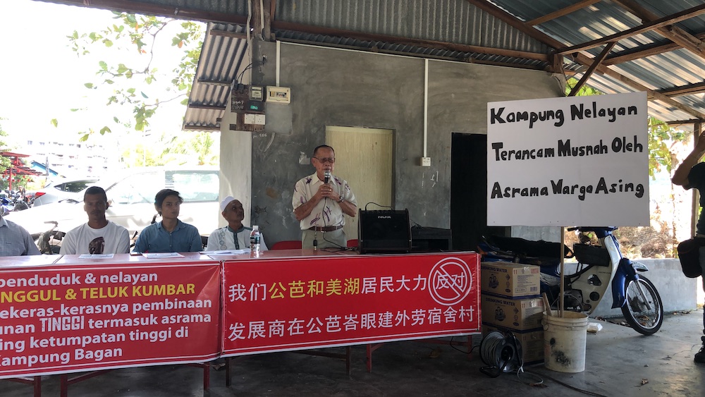 Datuk Chooi Sooi Kong said residents are not opposed to the whole project, only the foreign workersu00e2u20acu2122 hostel component of the project. u00e2u20acu201d Picture by Opalyn Mok