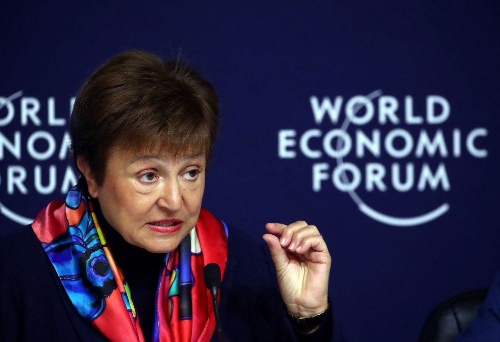 IMF Managing Director Kristalina Georgieva speaks at a news conference ahead of the World Economic Forum (WEF) in Davos, Switzerland January 20, 2020. u00e2u20acu2022 Reuters pic
