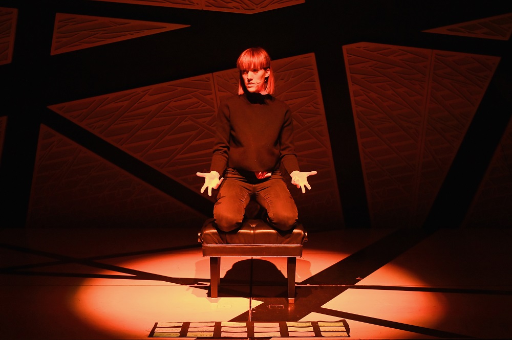 Lucy Dhegrae rehearses on stage her u00e2u20acu02dcThe Processing Seriesu00e2u20acu2122 at National Sawdust in New York January 11, 2020. u00e2u20acu201d AFP pic 