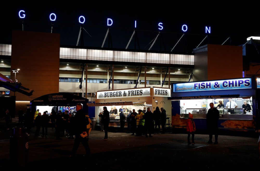 General view outside the Goodison Park stadium before a Newcastle United match in Liverpool, January 21, 2019. u00e2u20acu201d Reuters picnn