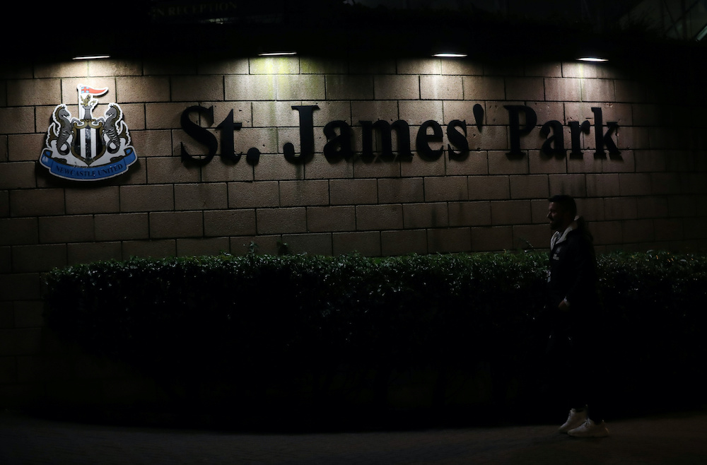General view of the St Jameu00e2u20acu2122s Park stadium before the match against Rochdale in Newcastle, January 14, 2020. u00e2u20acu201d Reuters picnn