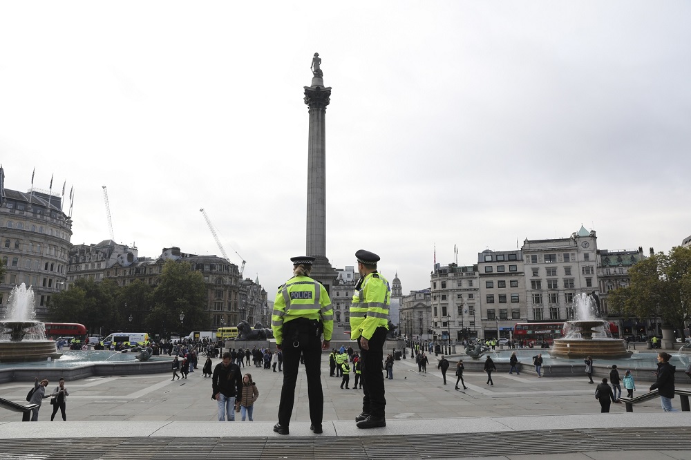 Trafalgar Square was the focus last year of protests by climate change activists warning about the future of the planet. u00e2u20acu201d AFP pic