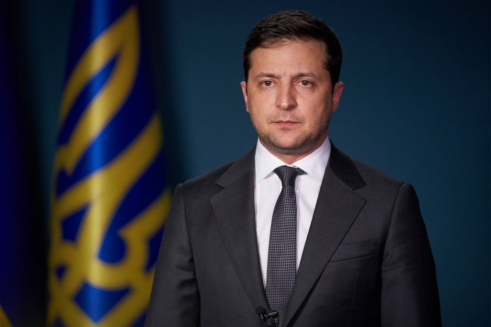 This file handout picture taken and released by Ukrainian Presidential Press Service on January 11, 2020, shows the President Volodymyr Zelensky during a television address to the nation in Kiev. u00e2u20acu201d AFP pic 