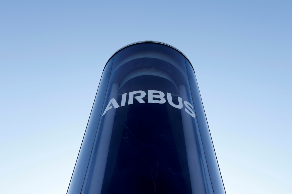 The Airbus logo is pictured at Airbus headquarters in Blagnac near Toulouse, France, March 20, 2019. u00e2u20acu201d Reuters pic 