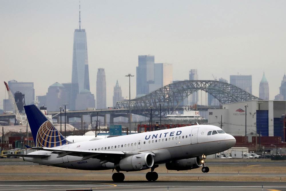 A United Airlines passenger jet takes off with New York City as a backdrop, at Newark Liberty International Airport, New Jersey December 6, 2019. u00e2u20acu201d Reuters pic 