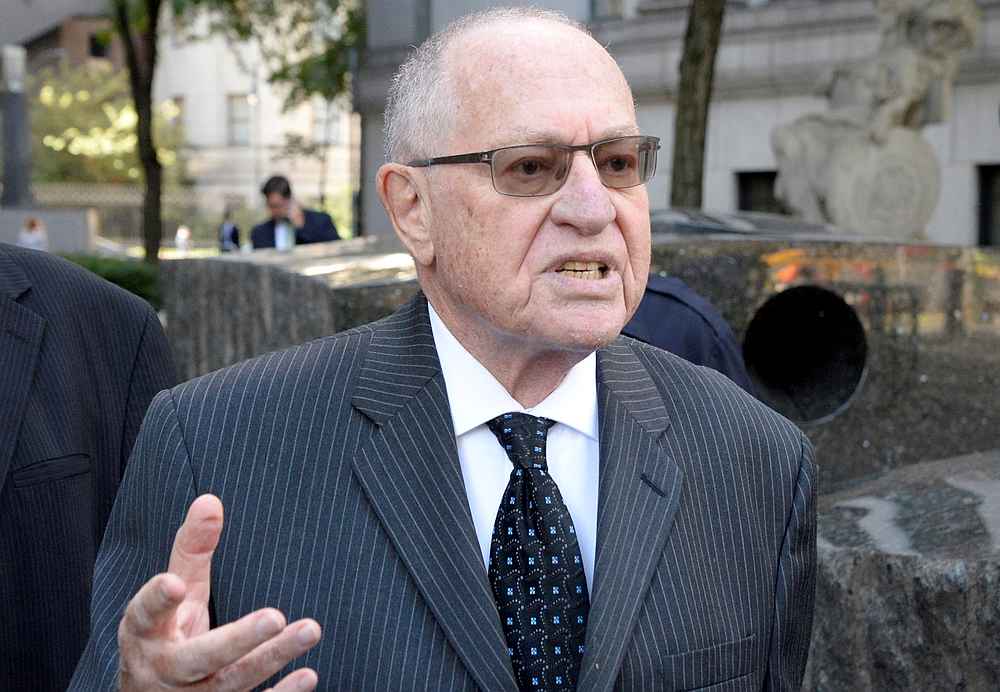 Alan Dershowitz arrives at the Manhattan Federal Court in New York September 24, 2019. u00e2u20acu201d Reuters pic