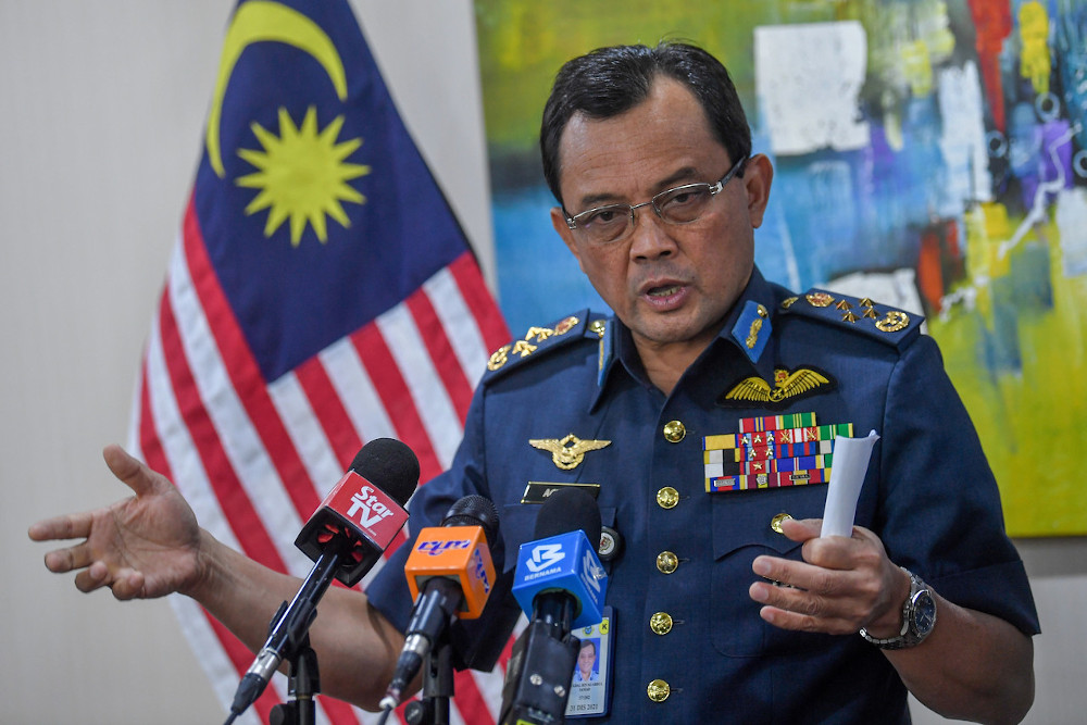 RMAF chief General Datuk Seri Ackbal Abdul Samad speaks during a press conference in Kuala Lumpur January 7, 2020. u00e2u20acu201d Bernama pic