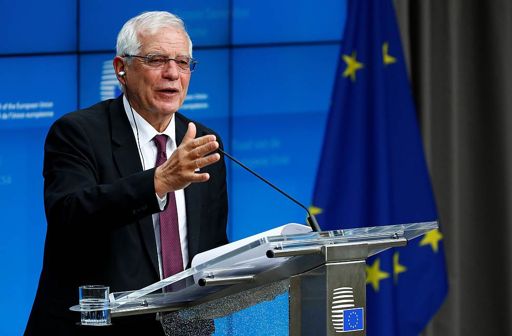 Josep Borrell, a Vice President of the European Commission, at a news conference after an EU foreign ministers emergency meeting to discuss ways to try to save the Iran nuclear deal, in Brussels, Belgium January 10, 2020. u00e2u20acu201d Reuters pic