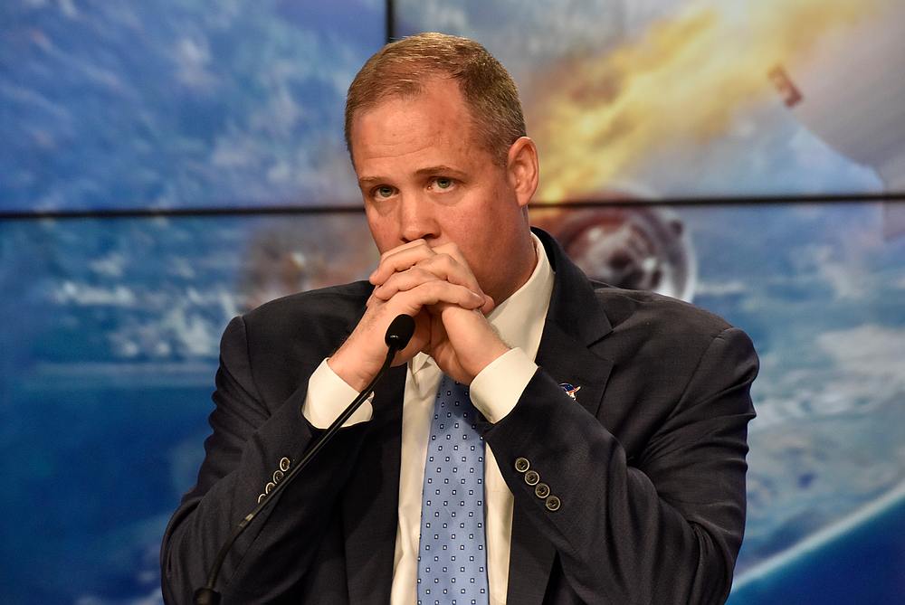 Nasa Administrator Jim Bridenstine speaks at a post-launch news conference to discuss the SpaceX Crew Dragon astronaut capsule in-flight abort test at the Kennedy Space Centre, Florida January 19, 2020. u00e2u20acu201d Reuters pic