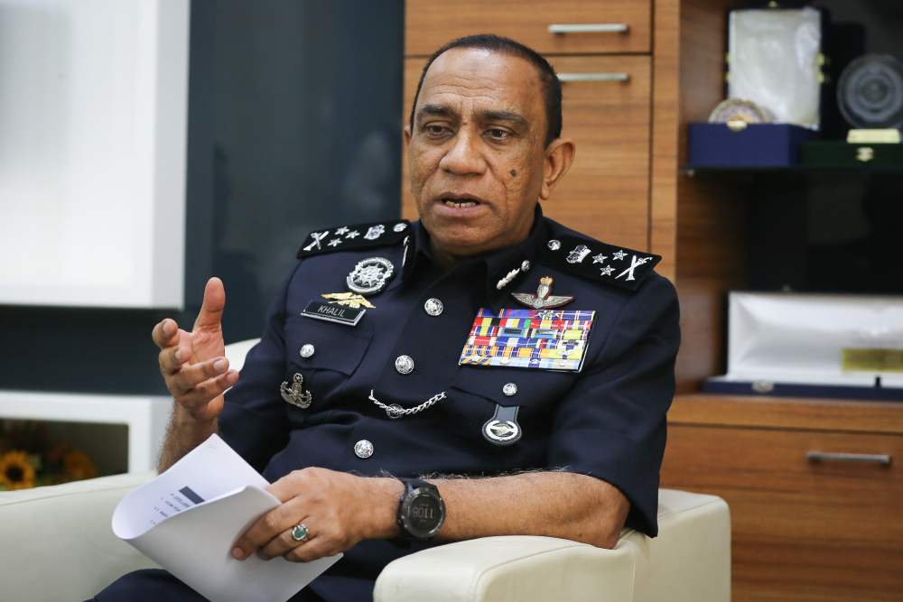 Bukit Aman Narcotics CID director Datuk Mohd Khalil Kader Mohd speaks to Malay Mail during an interview at his office in Kuala Lumpur January 11, 2020. u00e2u20acu2022 Picture by Yusof Mat Isa