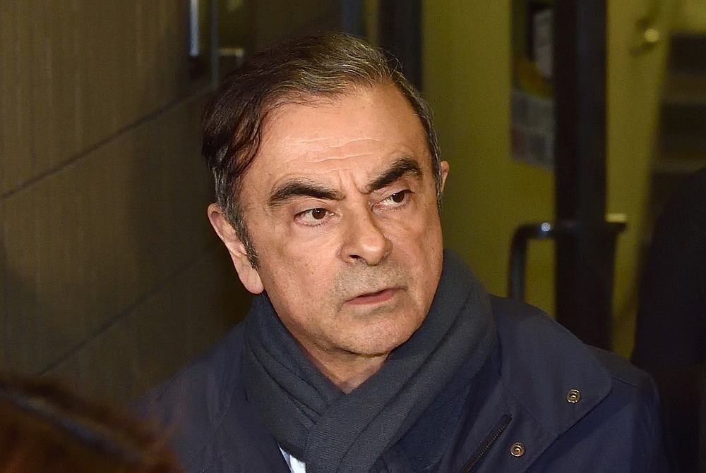 Former Nissan chairman Carlos Ghosn leaving the office of his lawyer Junichiro Hironaka in Tokyo April 3, 2019. u00e2u20acu201d AFP pic
