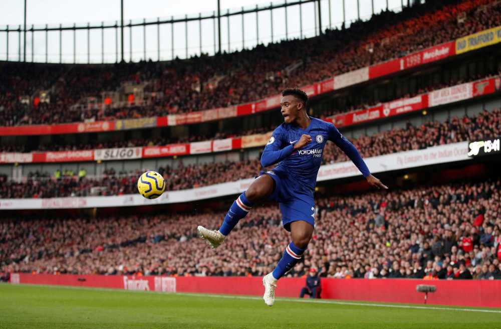 Chelsea's Callum Hudson-Odoi in action during last weekend's 2-1 win over Arsenal, December 29, 2019. u00e2u20acu2022 Reuters pic