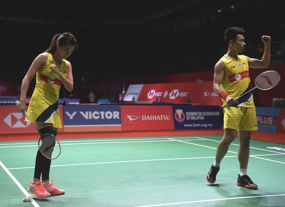 Chan Peng Soon and Goh Liu Ying have booked their semi-final berth at the Malaysia Masters badminton championship after beating Japanu00e2u20acu2122s Takuro Hoki-Wakana Nagahara. u00e2u20acu2022 Bernama pic