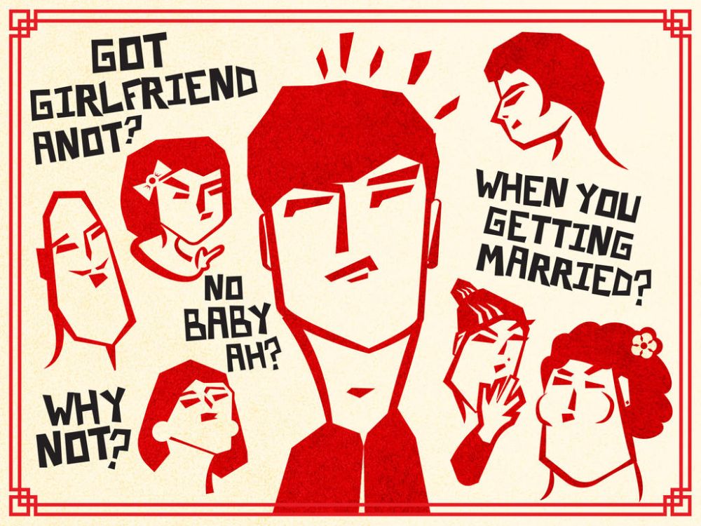 Unrealistic expectations of a happy Chinese New Year reunion can be a cause for stress. u00e2u20acu201d TODAY pic