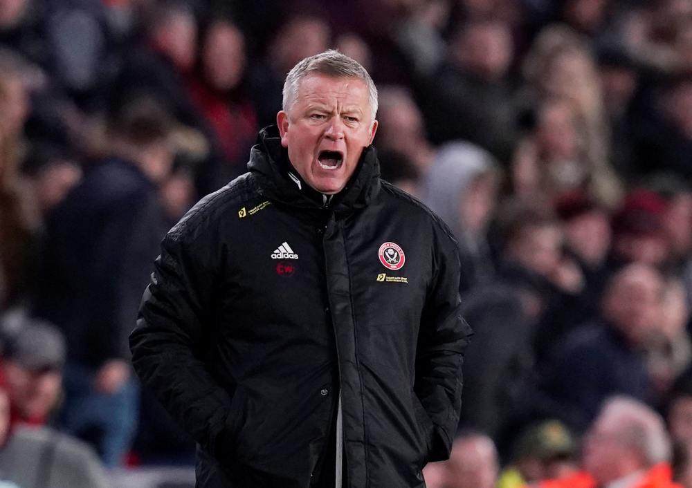 Sheffield United manager Chris Wilder reacts during the match against West Ham United January 11, 2020. u00e2u20acu2022 Reuters pic