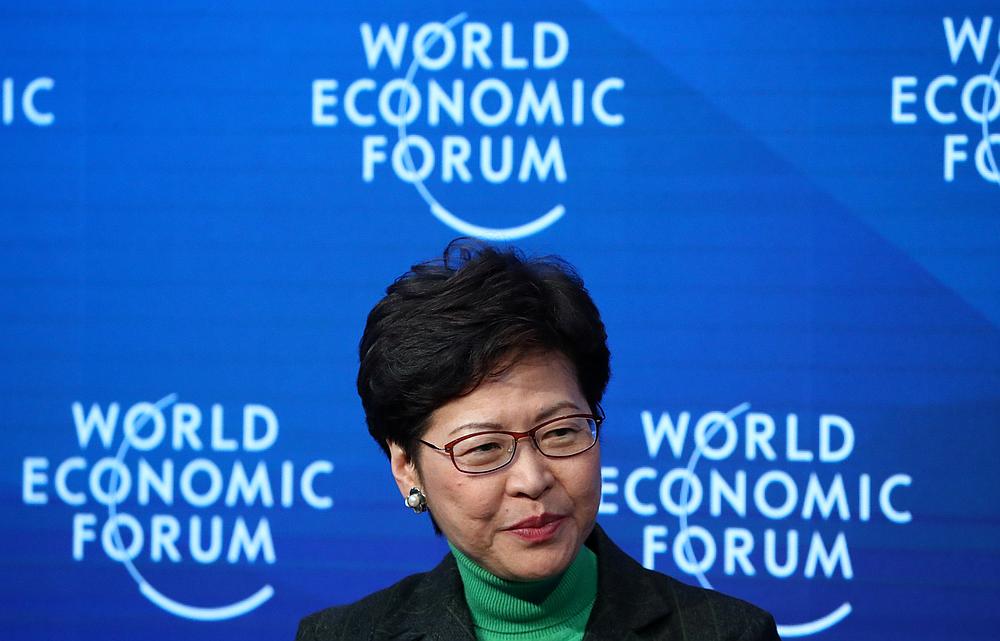 Hong Kong Chief Executive Carrie Lam at the World Economic Forum (WEF) in Davos, Switzerland January 22, 2020. u00e2u20acu201d Reuters pic