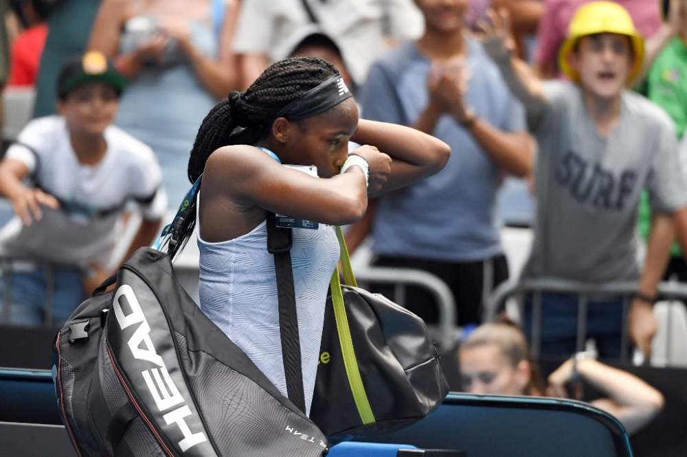 Coco Gauff walks off the court after losing against Sofia Kenin at the Australian Open tennis tournament in Melbourne January 26, 2020. u00e2u20acu2022 AFP pic