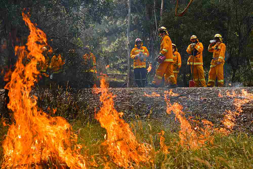 Country Fire Authority (CFA) strike teams performing controlled burning west of Corryong, Victoria, Australia January 7, 2020. u00e2u20acu201d AAP Image/State Control Centre Media/News Corp Australia pic via Reuters