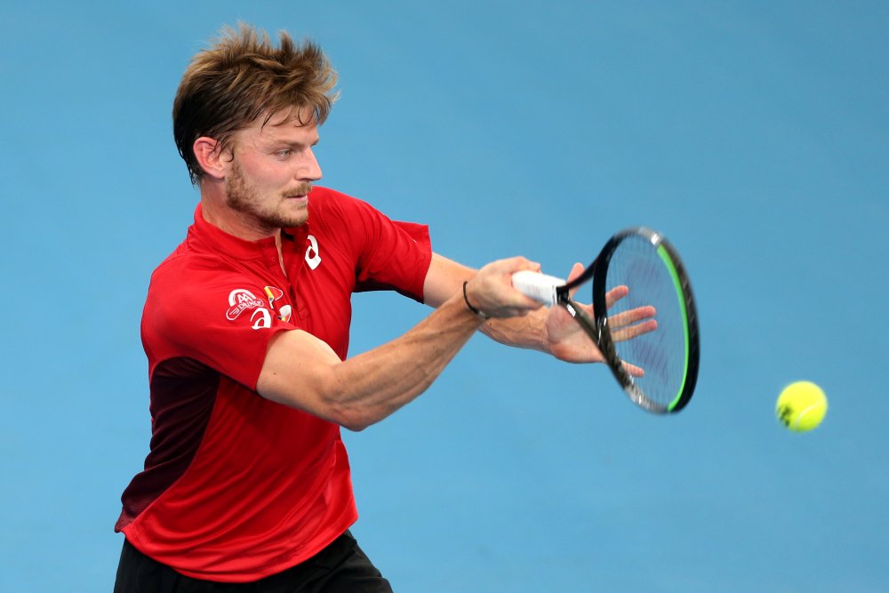 Belgium's David Goffin in action during his Group C singles match against Moldova's Radu Albot, January 3, 2020. u00e2u20acu2022 Reuters pic