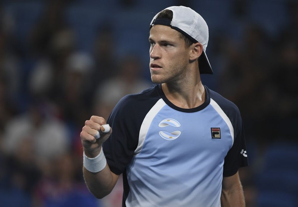 Diego Schwartzman of Argentina reacts during his menu00e2u20acu2122s singles match against Borna Coric of Croatia at the ATP Cup tennis tournament in Sydney on January 8, 2020. u00e2u20acu201d AFP pic