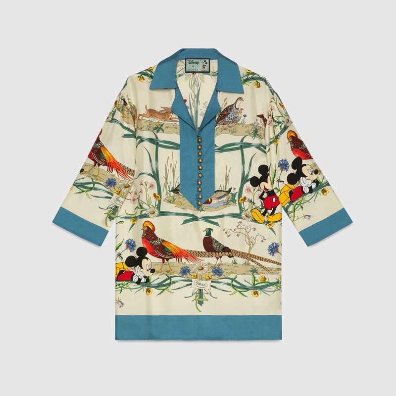 Gucci x Disney silk shirt, price unavailable. — Picture from Gucci
