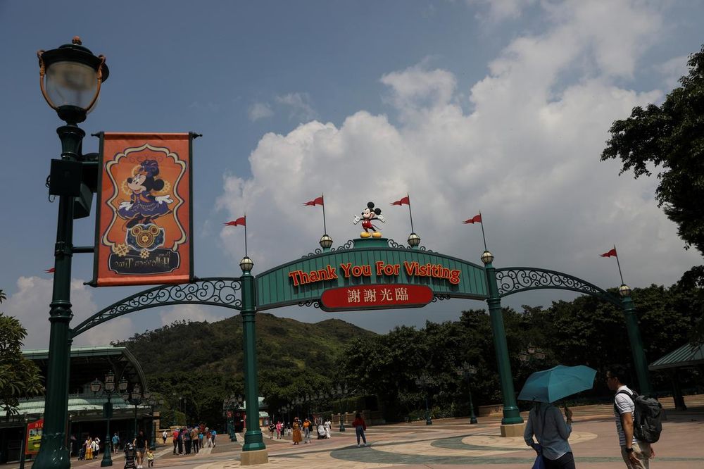 Visitors walk past the entrance to Hong Kong Disneyland in Hong Kong, China, October 10, 2019. u00e2u20acu201d Reuters pic