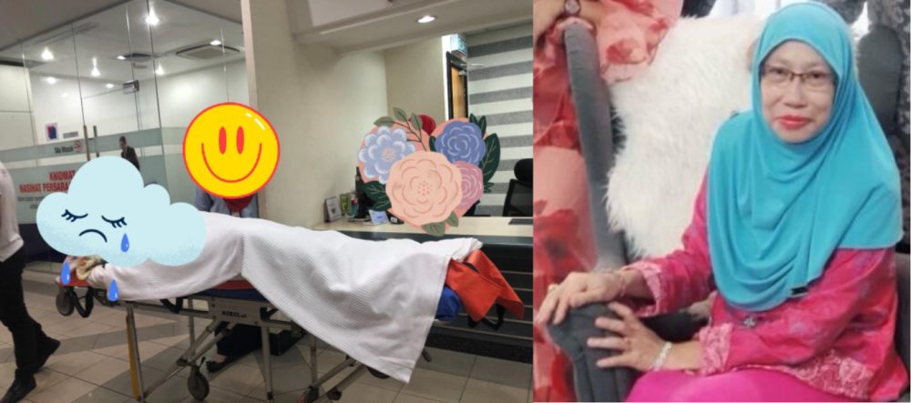 Husnah, 56, gained a lot of attention on social media last month when she was forced to take an ambulance to the EPF office despite being bedridden. u00e2u20acu2022 Picture courtesy of Nur Sheila Abdullah