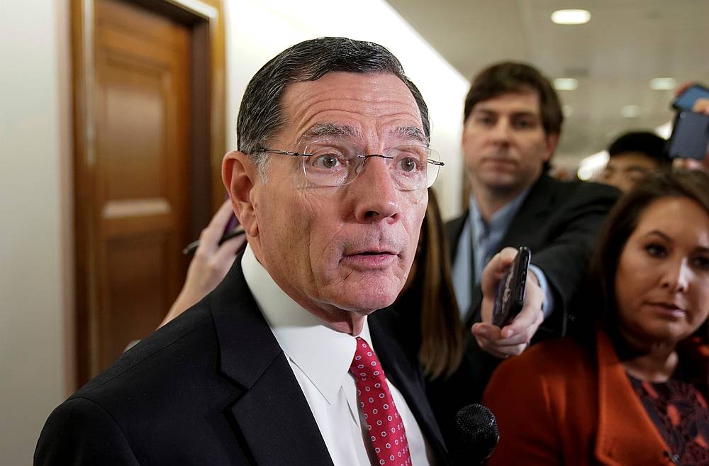 Senator John Barrasso speaks to reporters on Capitol Hill in Washington January 24, 2020. u00e2u20acu201d Reuters pic