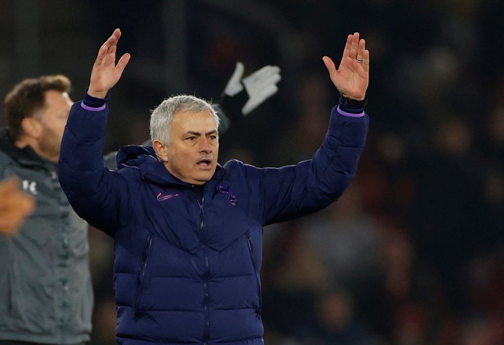 Tottenham Hotspur manager Jose Mourinho reacts during the match against Southampton January 26, 2020. u00e2u20acu2022 Reuters pic
