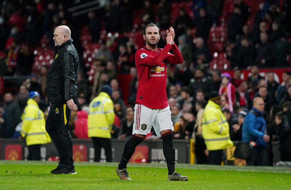 Manchester United's Juan Mata applauds fans after the match against Wolverhampton Wanderers at Old Trafford January 15, 2020. u00e2u20acu201d Reuters pic