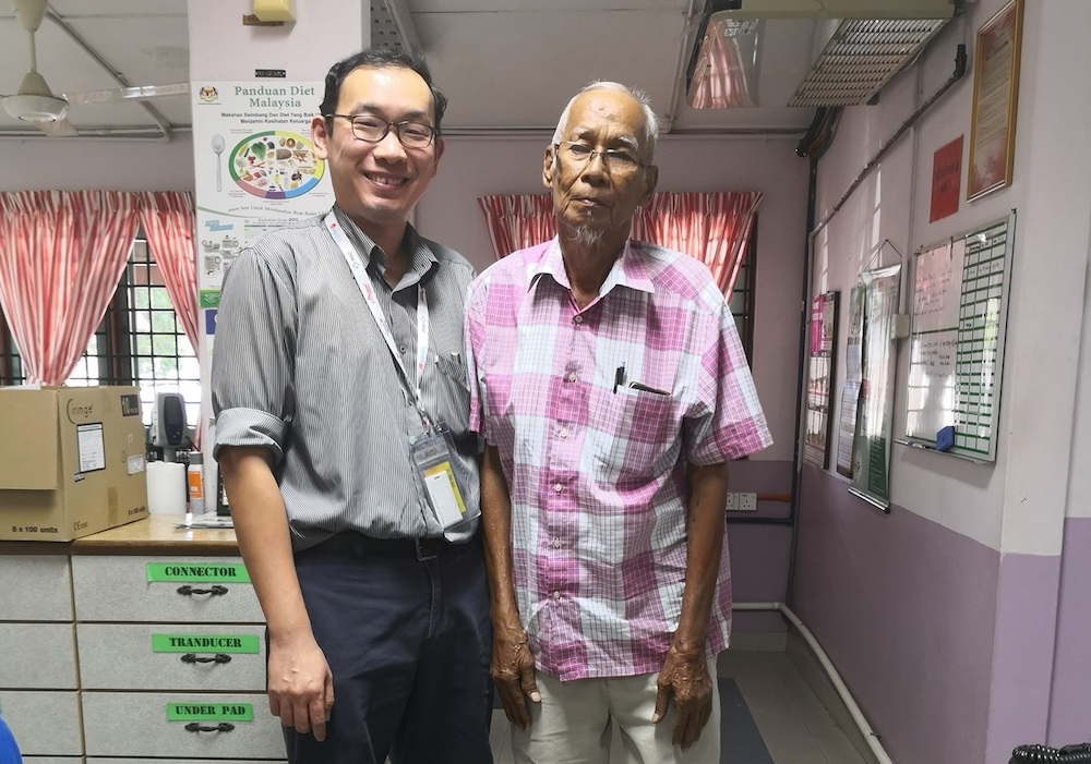 Abdullah has been under the care of Dr Chang for over 10 years, even before he became a nephrologist. — Picture via Facebook/Eason Chang