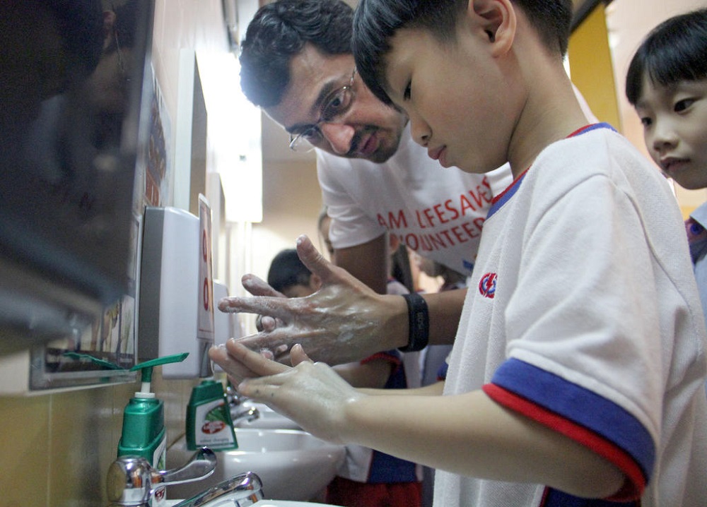 A file photo of children learning to wash their hands thoroughly in preschool.u00e2u20acu201d TODAY pic